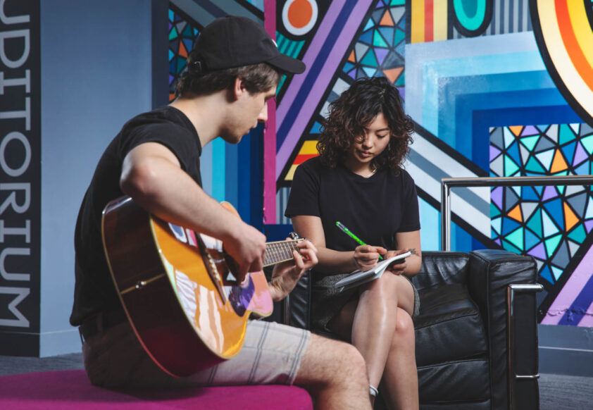 SAE Music Students writing music